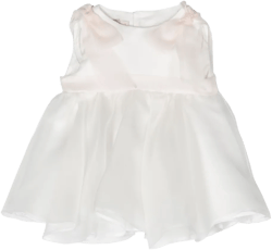 bow-detailing silk dress set