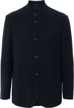Guru Wool Single-breasted Jacket In Blue