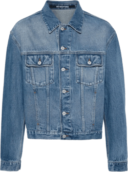 Blue Classic Collar Denim Jacket