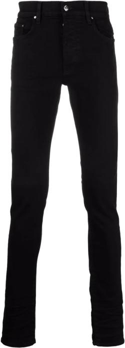 logo-plaque skinny jeans