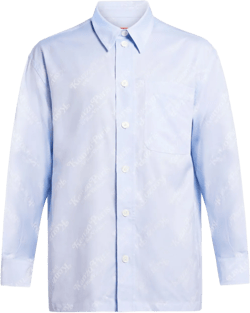 logo-print cotton shirt