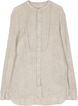 linen longline shirt