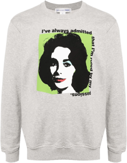 graphic-print cotton sweatshirt