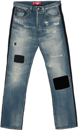 patchwork jeans