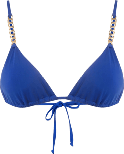chain-link triangle bikini top