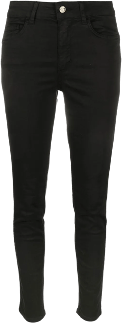 high-waisted skinny jeans