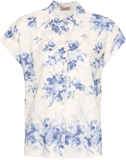 floral-print shirt