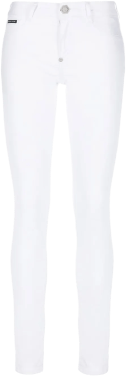 high-rise skinny-cut jeans