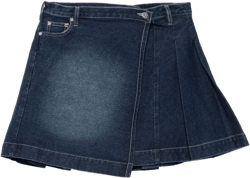 pleated mini skirt