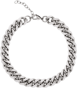 Cuban-link choker necklace