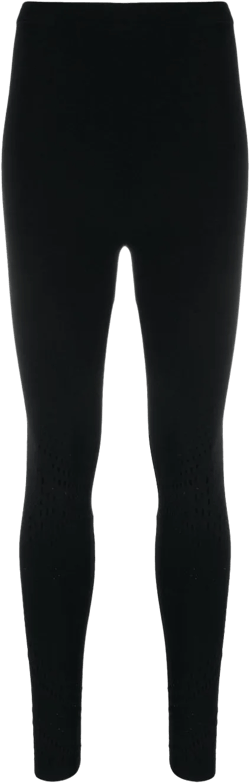 perforated high-waist leggings