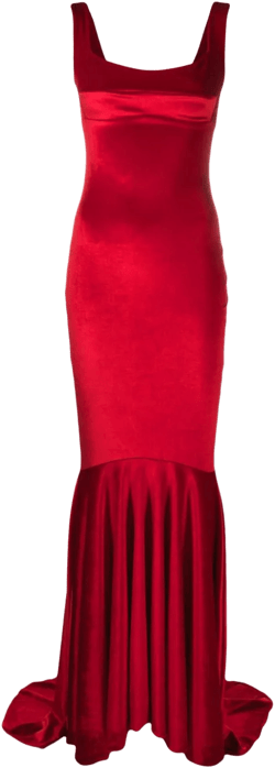 velvet mermaid gown