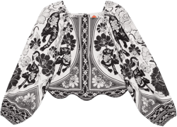 Flower Leopard blouse