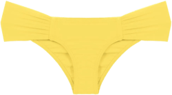 gathered low-waisted bikini bottoms