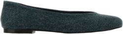 denim ballerina shoes