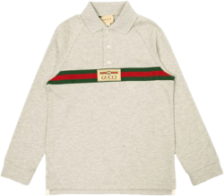 Web Stripe cotton polo shirt