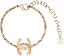 2000s CC-logo rhinestone-embellished bracelet