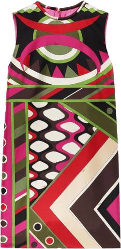 Vivara-print silk minidress