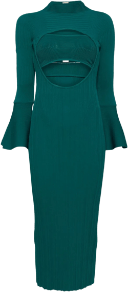 layered cut-out dress