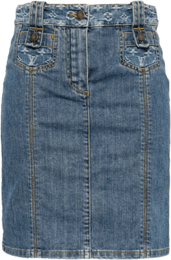 1990-2000s denim skirt