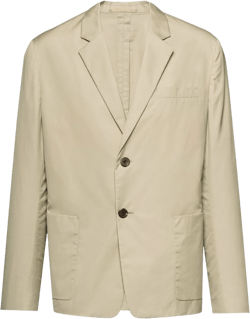 Single-breasted Cotton Jacket In Cord
