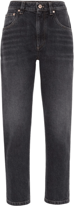 straight-leg cropped jeans