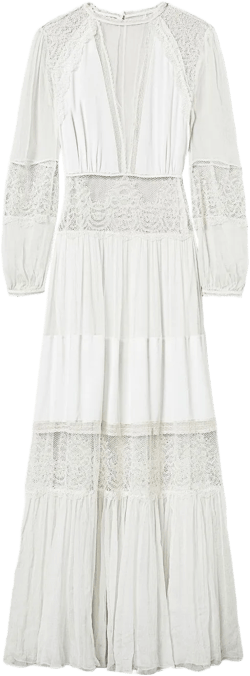 creponne lace maxi dress 