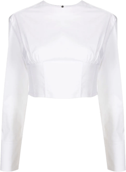 corset-panelled T-shirt