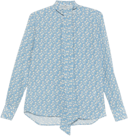 floral-print blouse