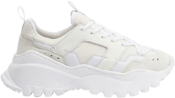 panelled low-top sneakers