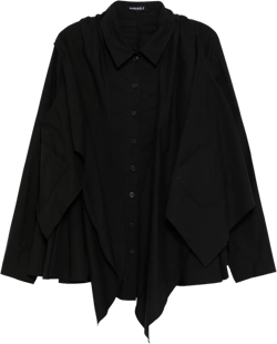 layered asymmetric blouse