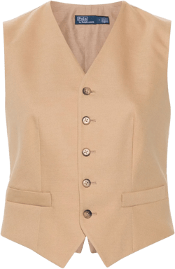 tailored twill waistcoat