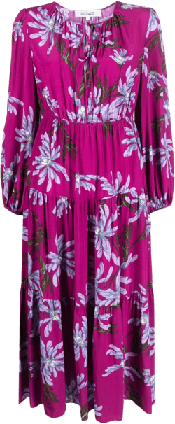 Dominique floral-print midi dress