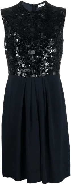 2000s sequinned silk dress