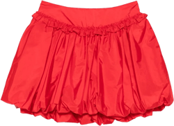 gathered-detail mini skirt