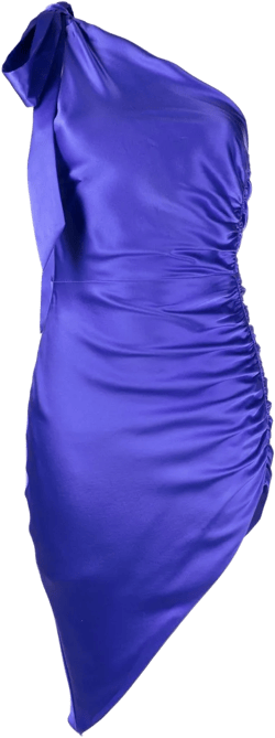 asymmetric silk minidress