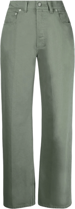 logo-patch straight-leg jeans