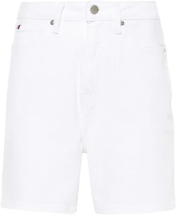 high-rise denim shorts