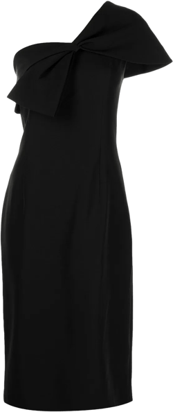 Sandra bow-embellished midi dress