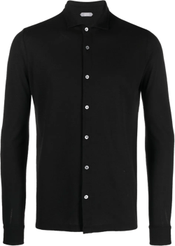 spread-collar shirt