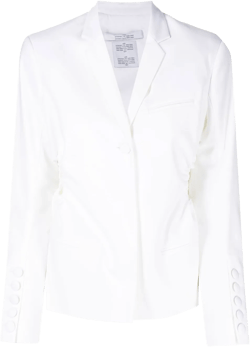 cut out tailored blazer