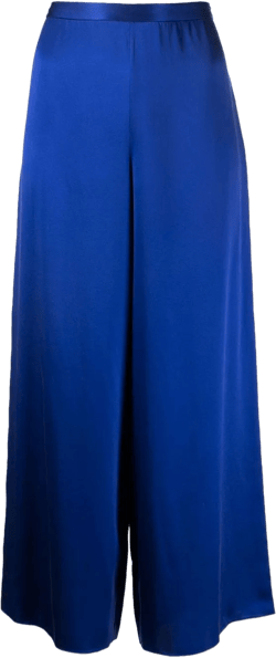 silk wide-leg trousers