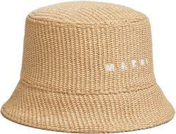 logo-embroidered bucket hat