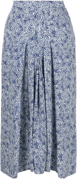 Eolia abstract-print midi skirt