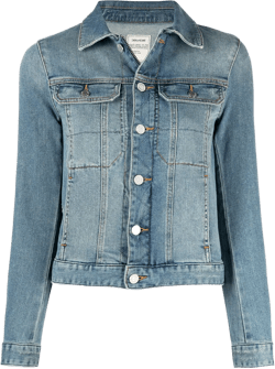 button-front denim jacket