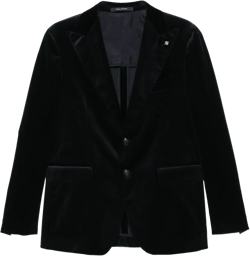 Velvet Blazer In Blue