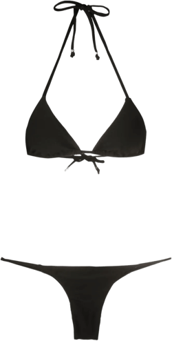 halterneck tie-fastening bikini