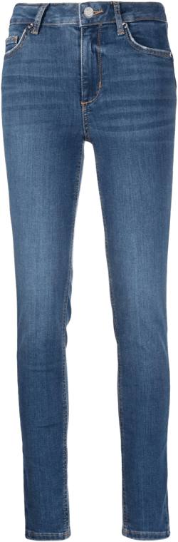 mid-rise skinny jeans