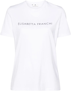 rhinestone embellished cotton T-shirt