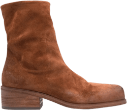 suede ankle-length boots